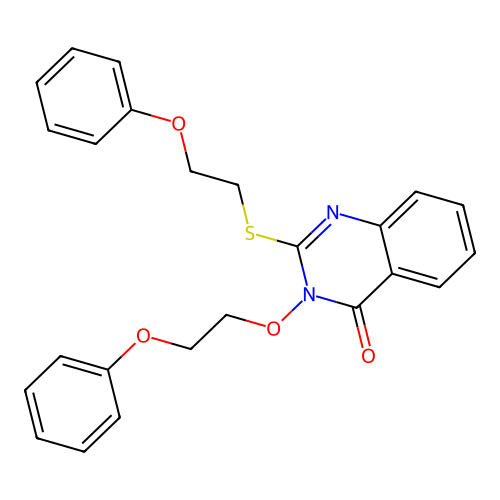 3-(2-phenoxyethoxy)-2-[(2-phenoxyethyl)sulfanyl]quinazolin-4(3H)-one structure