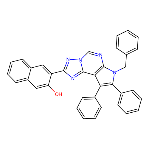 C36H25N5O structure