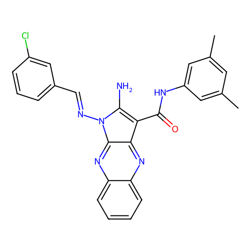 C26H21ClN6O structure