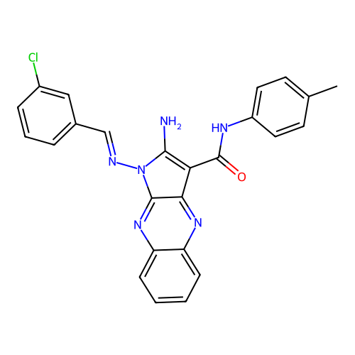 C25H19ClN6O structure