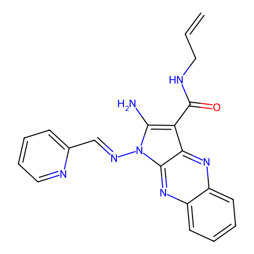 C20H17N7O structure