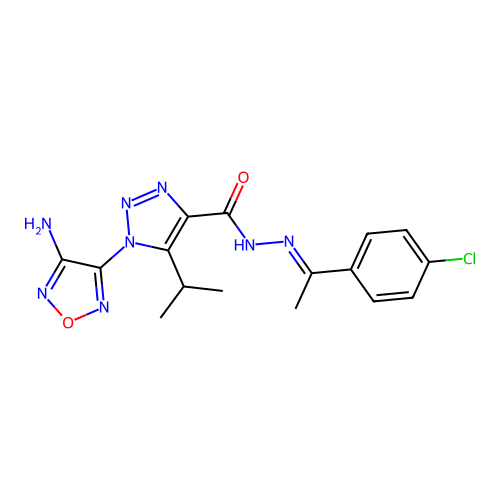 C16H17ClN8O2 structure