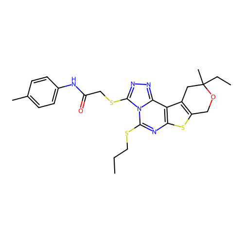 C25H29N5O2S3 structure