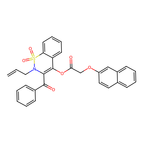 (3-benzoyl-1,1-dioxo-2-prop-2-enyl-1 structure