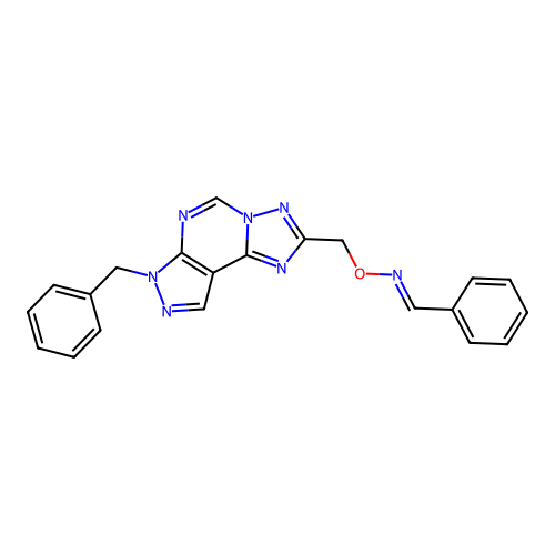 C21H17N7O structure