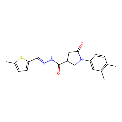 C19H21N3O2S structure