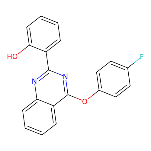 2-(4-(4-Fluorophenoxy)quinazolin-2-yl)phenol structure