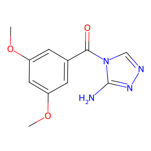 (3-Amino-1,2,4-triazol-4-yl)-(3,5-dimethoxyphenyl)methanone structure
