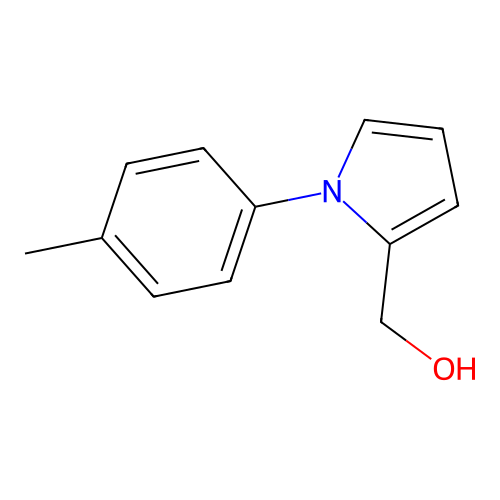 [1-(4-methylphenyl)-1H-pyrrol-2-yl]methanol structure