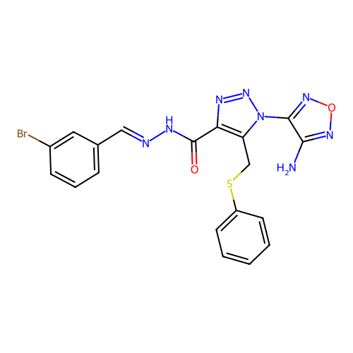 C19H15BrN8O2S structure