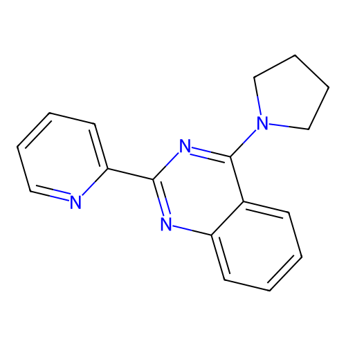 2-(Pyridin-2-yl)-4-(pyrrolidin-1-yl)quinazoline structure