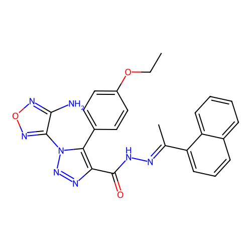C25H22N8O3 structure