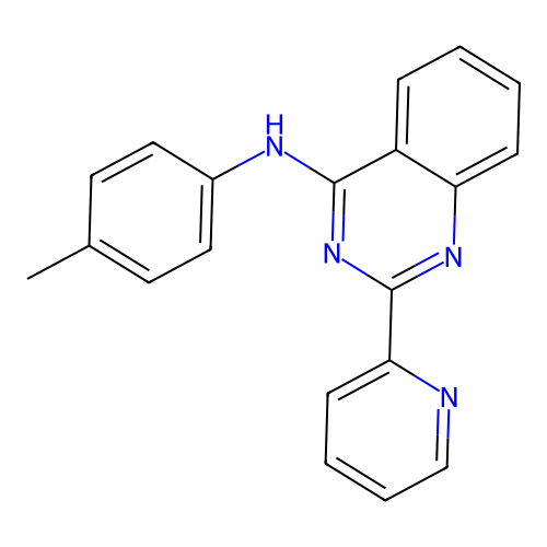 N-(4-methylphenyl)-2-(pyridin-2-yl)quinazolin-4-amine structure