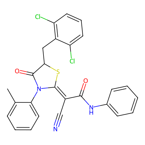C26H19Cl2N3O2S structure