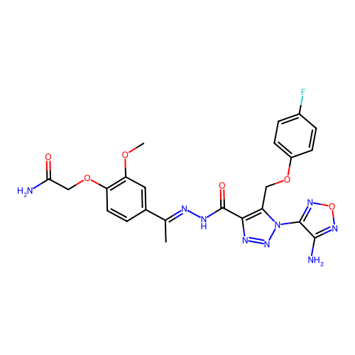 C23H22FN9O6 structure