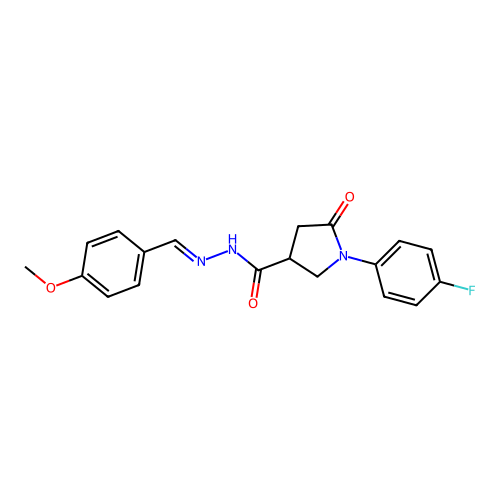 C19H18FN3O3 structure