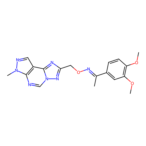 C18H19N7O3 structure