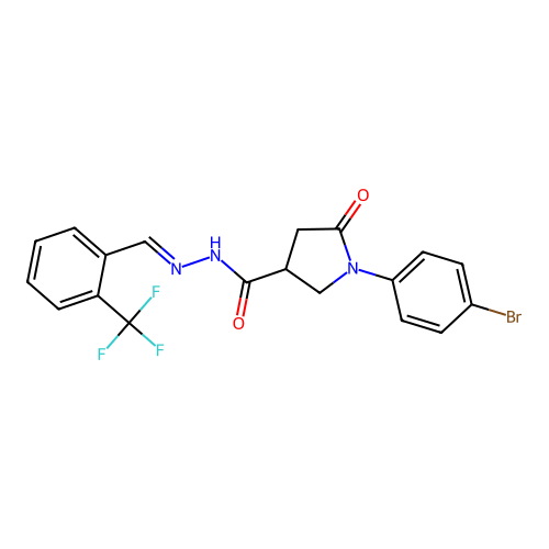 C19H15BrF3N3O2 structure