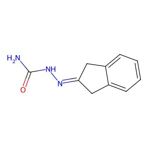1,3-Dihydro-2H-inden-2-one semicarbazone structure