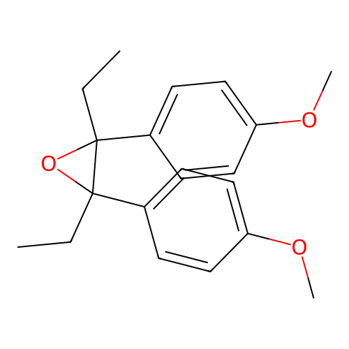 2,3-Diethyl-2,3-bis(4-methoxyphenyl)oxirane structure