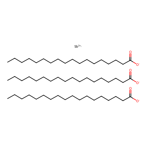 Antimony(3+) stearate structure