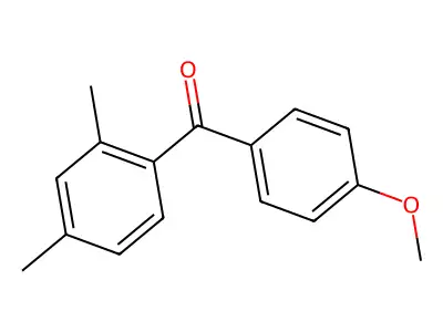 Benzophenone, 2,4-dimethyl-4'-methoxy- structure