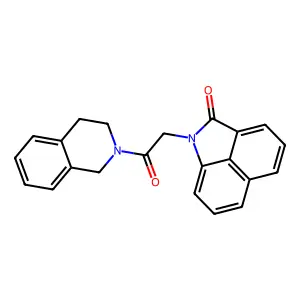 1-[2-(3,4-dihydroisoquinolin-2(1H)-yl)-2-oxoethyl]benzo[cd]indol-2(1H)-one structure