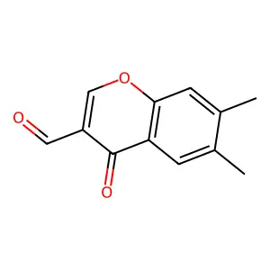 6,7-Dimethyl-4-oxo-4H-chromene-3-carbaldehyde structure
