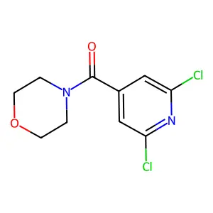 Morpholine, 4-(2,6-dichloroisonicotinoyl)- structure