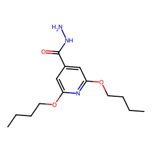 2,6-二丁氧基异烟酸酰肼 structure