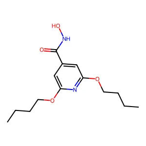 2,6-二丁氧基异烟羟肟酸 structure