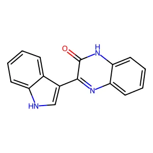 3-(1H-indol-3-yl)-2-quinoxalinol structure