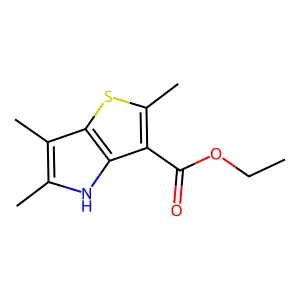 ethyl 2,5,6-trimethyl-4H-thieno[3,2-b]pyrrole-3-carboxylate structure