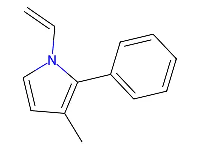 1H-Pyrrole, 1-ethenyl-3-methyl-2-phenyl- structure