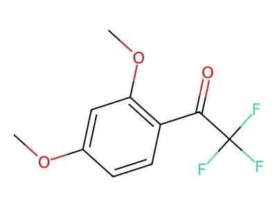 1-(2,4-Dimethoxyphenyl)-2,2,2-trifluoroethan-1-one structure