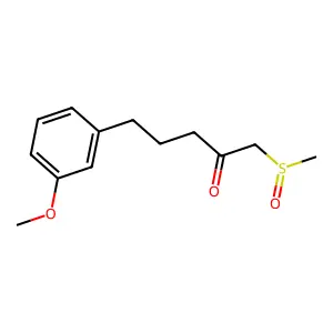 1-(Methanesulfinyl)-5-(3-methoxyphenyl)pentan-2-one structure