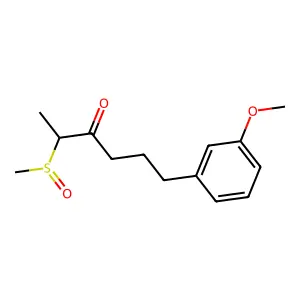 2-(Methanesulfinyl)-6-(3-methoxyphenyl)hexan-3-one structure
