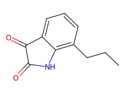 7-Propyl-1H-indole-2,3-dione structure