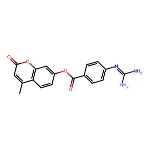4-Methylumbelliferylguanidinobenzoate structure