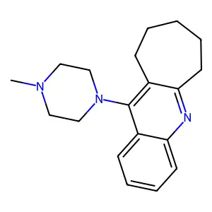 6H-CYCLOHEPTA(b)QUINOLINE, 7,8,9,10-TETRAHYDRO-11-(4-METHYL-1-PIPERAZINYL)- structure