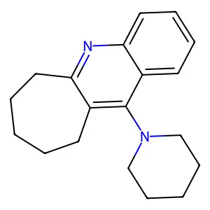 6H-Cyclohepta(b)quinoline, 7,8,9,10-tetrahydro-11-piperidino- structure