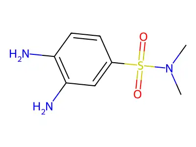 3,4-diamino-N,N-dimethylbenzenesulfonamide structure