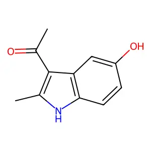 1-(5-hydroxy-2-methyl-1H-indol-3-yl)ethanone structure