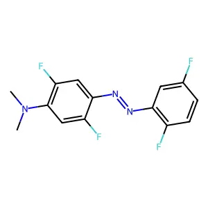 N,N-Dimethyl-2,5-difluoro-p-(2,5-difluorophenylazo)aniline structure