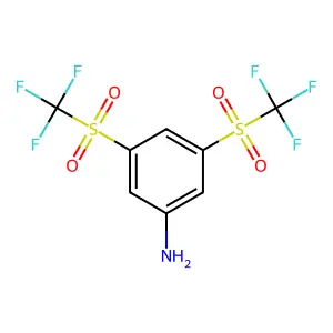 3,5-Bis(trifluoromethylsulfonyl)aniline structure