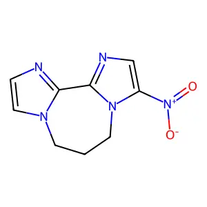 5H,6H,7H-Diimidazo(1,2-a;2',1'-c)(1,4)diazepine, 3-nitro- structure