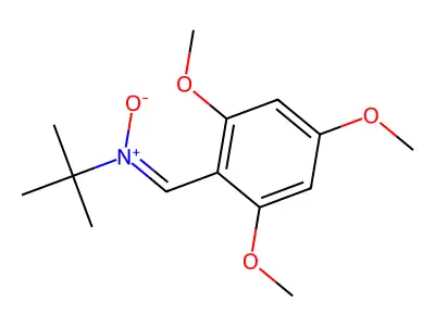 2,4,6-trimethoxyphenyl-N-t-butyl nitrone structure