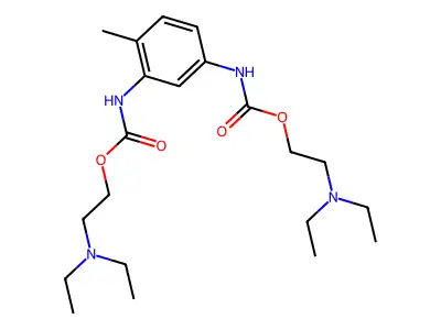N,N'-Bis(2-diethylaminoethoxycarbonyl)-4-methyl-1,3-phenylenediamine structure