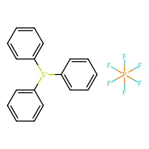 Sulfonium, triphenyl-, hexafluorophosphate(1-) (1:1) structure