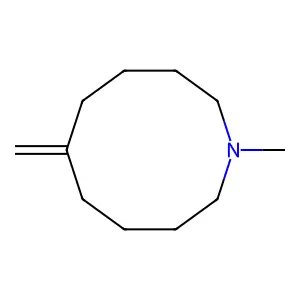 1-Methyl-6-methylenedecahydroazecine structure
